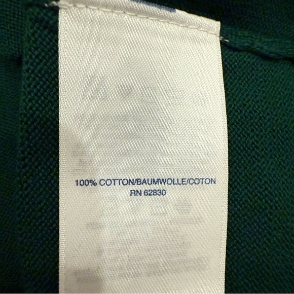 Lands End Christmas Sweater Women’s 2XL Green Cotton Festive Wreath Holiday Xmas - Picture 5 of 9